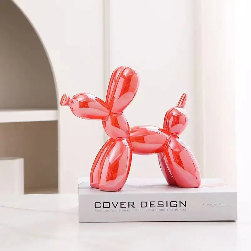 Creative Balloon Dog Ceramic Sculpture