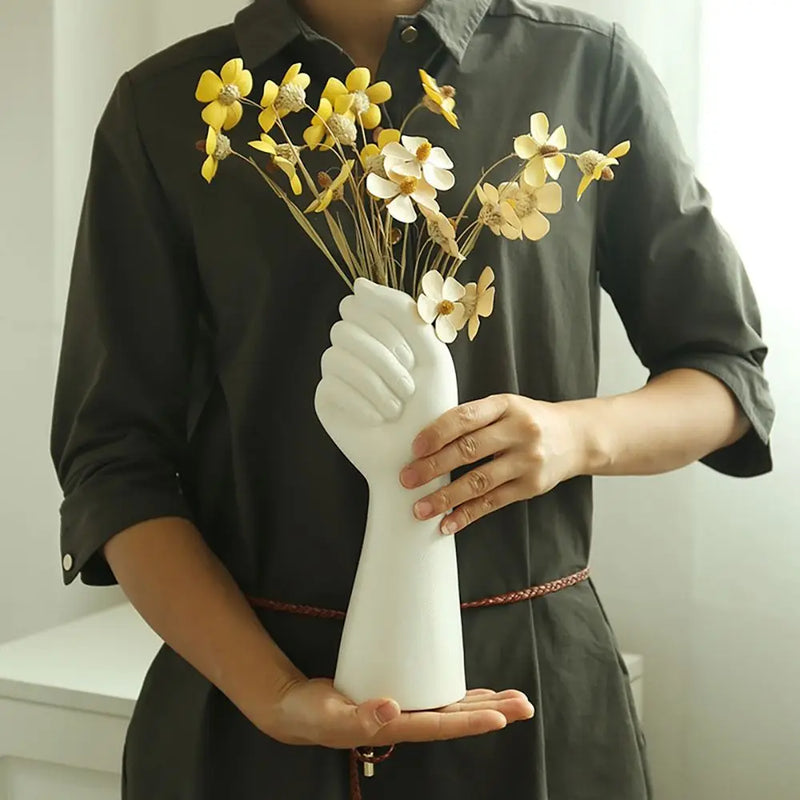 Human Body Flower Vase Ornament