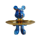 Graffiti Bear Sculpture with Tray