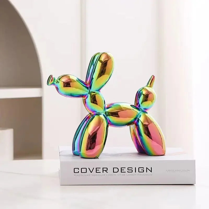 Creative Balloon Dog Ceramic Sculpture