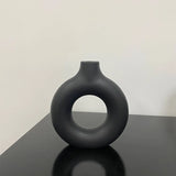 Donut-Shaped Plastic Flower Vase