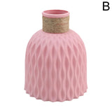 Rope-Textured Plastic Flower Vase