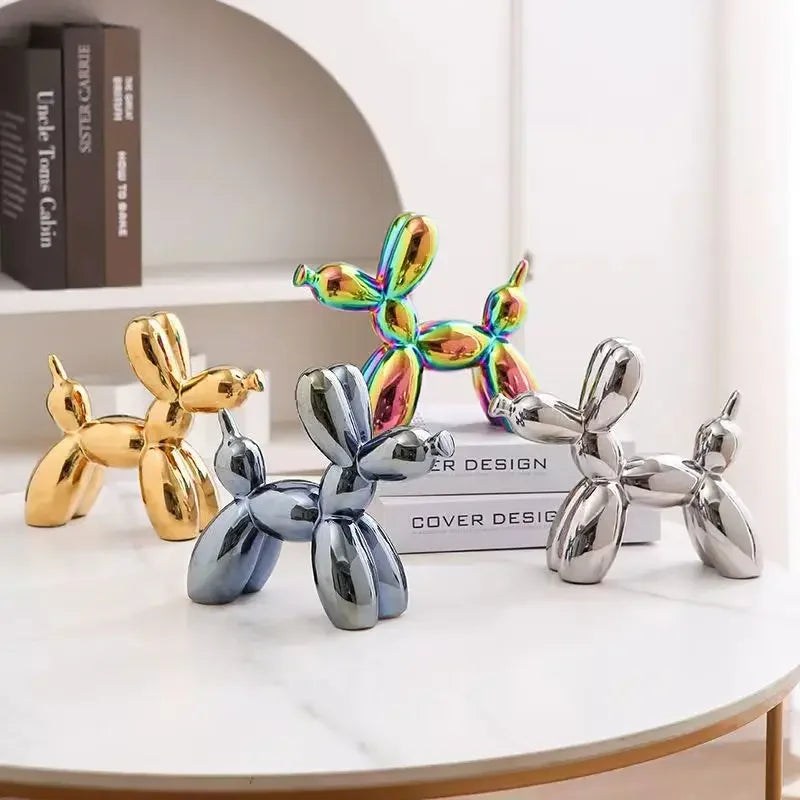 Creative Balloon Dog Ceramic Sculpture