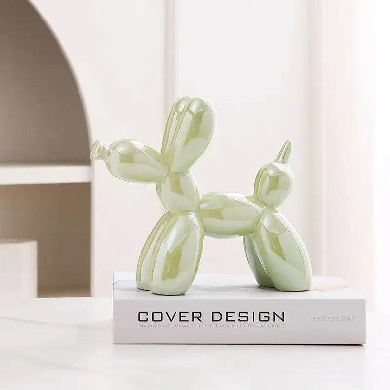 Creative Balloon Dog Ceramic Sculpture