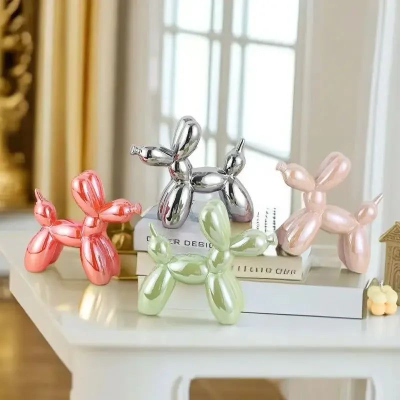 Creative Balloon Dog Ceramic Sculpture