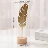 Nordic Gold Ginkgo Leaf Metal Sculpture