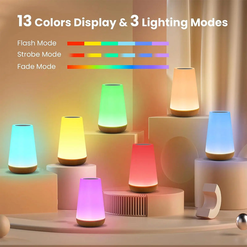 RGB Touch Bedside Lamp